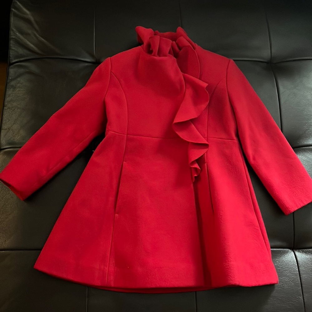 Rothschild Red Child Ruffle Coat